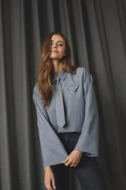 Co´Couture Tengacc Tie Blouse 45044 586