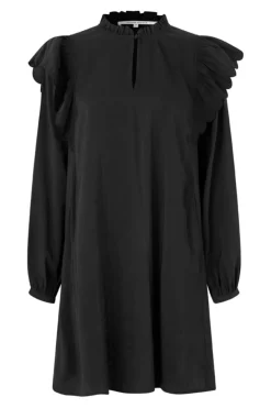 Outlet Second Female Terra Frill Dress 60043 8001 Black