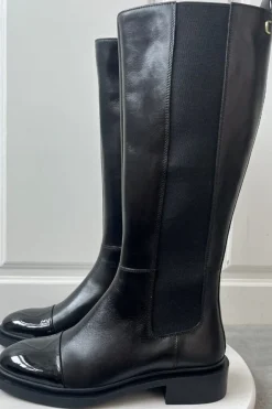 New Copenhagen Shoes The Love Boot Patent / Toe 0001 Black