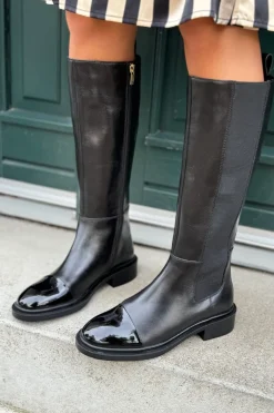 New Copenhagen Shoes The Love Boot Patent / Toe 0001 Black