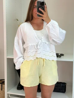 Sale A-bee Thea Shorts Light Yellow