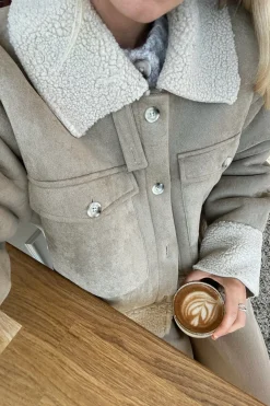Discount BYIC Theaic Teddy Jacket lbrown Light Brown