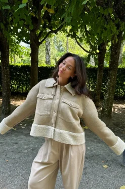 Discount BYIC Theaic Teddy Jacket lbrown Light Brown