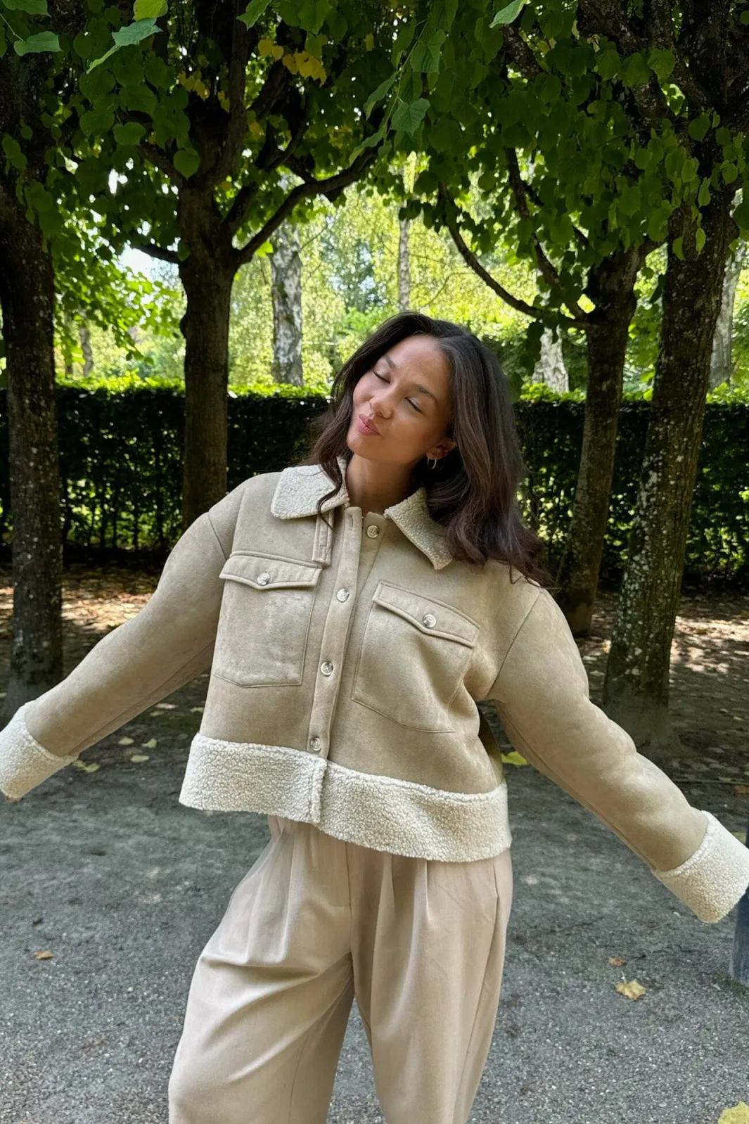 Discount BYIC Theaic Teddy Jacket lbrown Light Brown