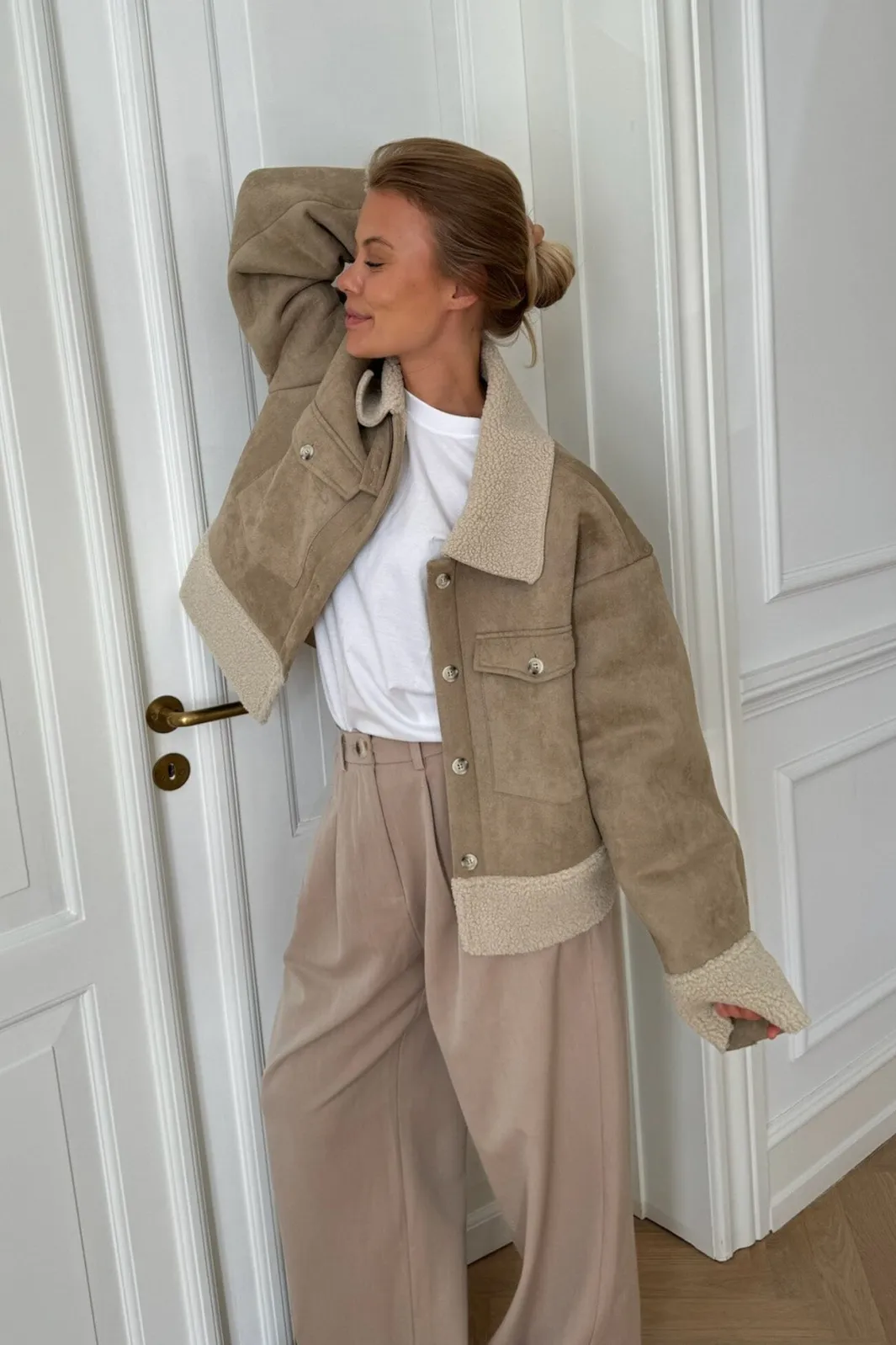 Discount BYIC Theaic Teddy Jacket lbrown Light Brown