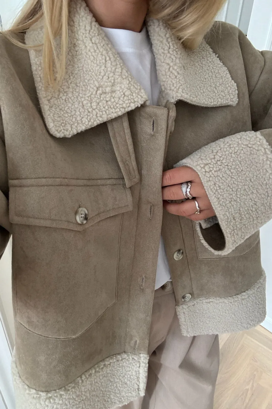 Discount BYIC Theaic Teddy Jacket lbrown Light Brown