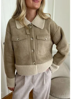 Discount BYIC Theaic Teddy Jacket lbrown Light Brown