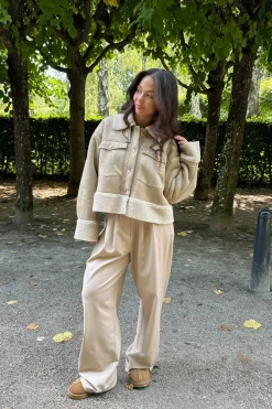 Discount BYIC Theaic Teddy Jacket lbrown Light Brown