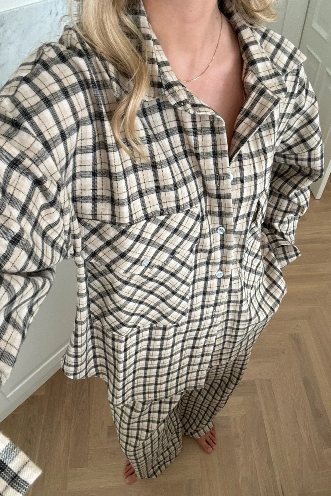 Online BYIC Theldaic Shirt bbc Beige Black Checks