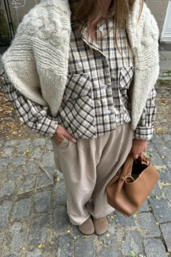 Online BYIC Theldaic Shirt bbc Beige Black Checks