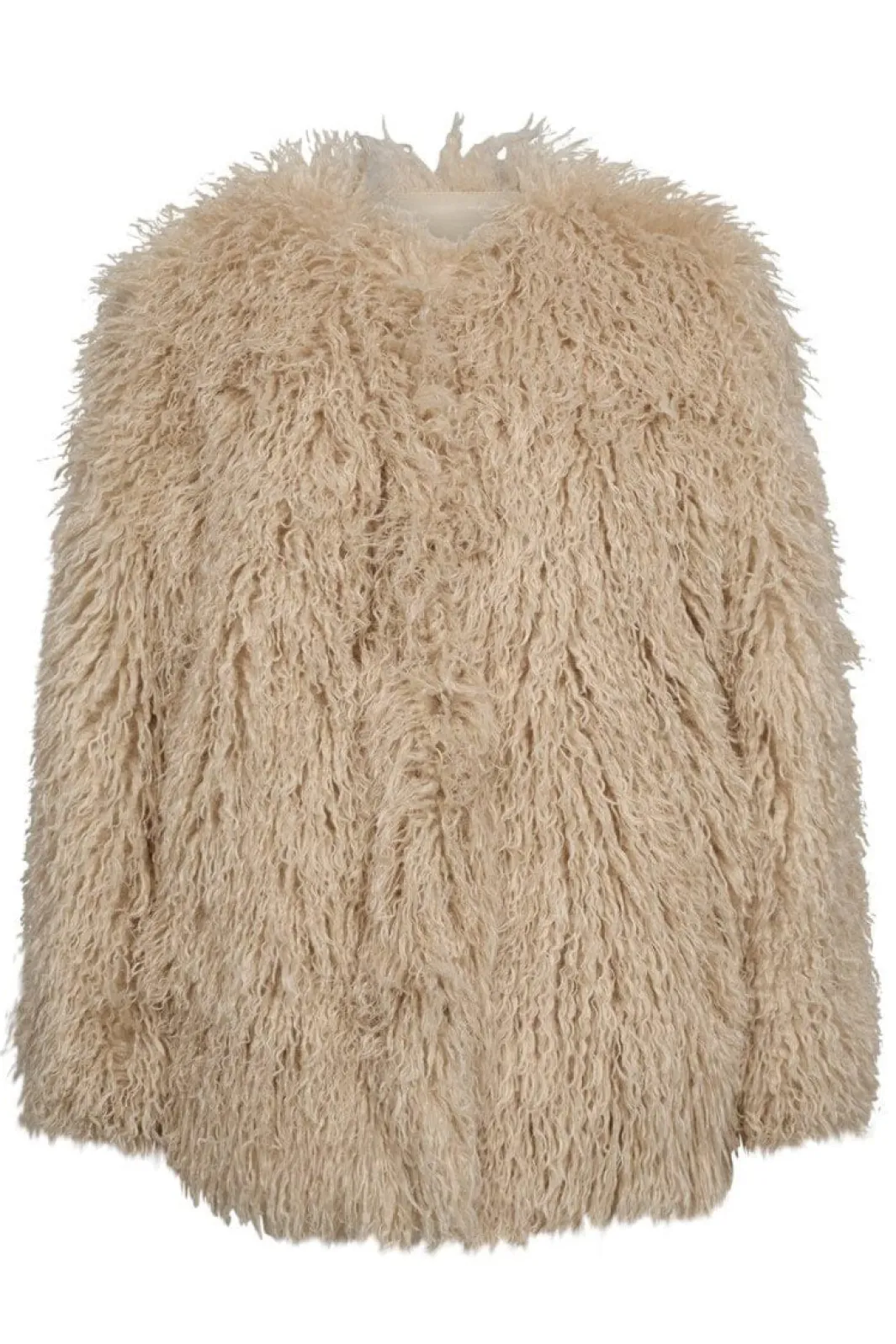 Best Haute L'Amitié Tibet Fur Jacket HL10275 Off-White