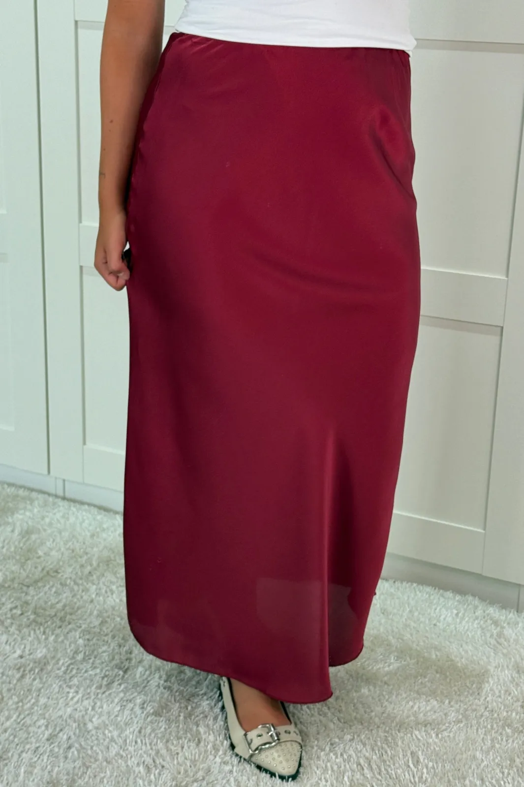 Hot A-bee Tiffany Skirt Burgundy