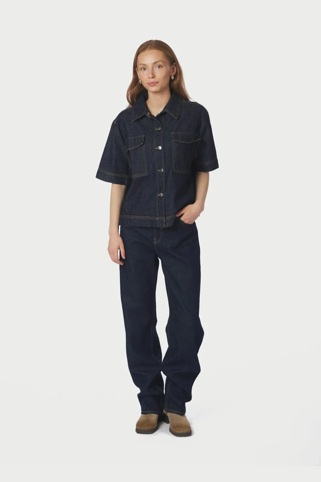 Sale Neo Noir Tiki Denim Shirt 164303 534