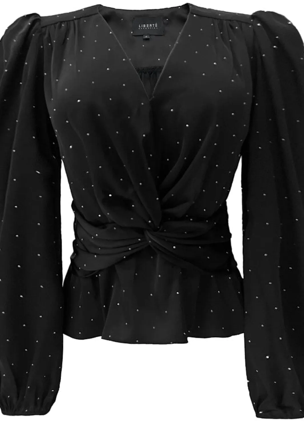 Discount Liberte Tiki Ls Twist Blouse 22120 Black Diamond