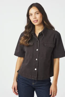 Hot Neo Noir Tiki Solid Shirt 166370 676