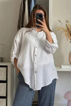 Outlet A-bee Tilde Shirt White