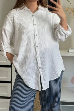 Outlet A-bee Tilde Shirt White