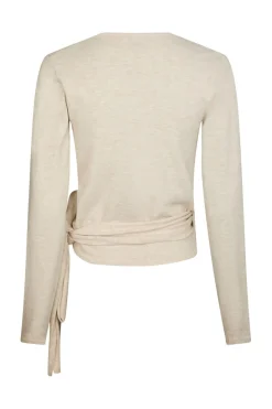 Online Neo Noir Tilfa Knit Wrap Blouse 166313 213