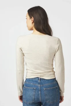 Online Neo Noir Tilfa Knit Wrap Blouse 166313 213