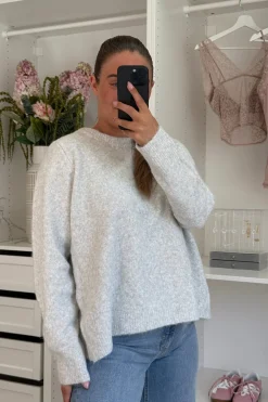 Clearance A-bee Tina Striktrøjer Light grey