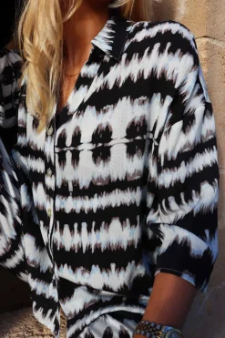 Best Liberte Tine-Tie-Dye-Shirt 22195 Black Blue Tie Dye