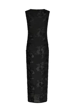 Outlet Neo Noir Tiranna Big Flower Mesh Dress 166824 100