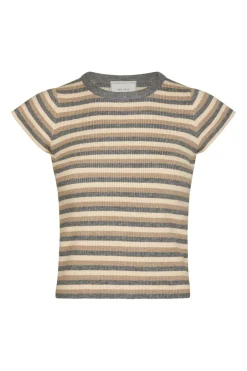 Best Neo Noir Tirra Simple Stripe Knit Top 166630 130