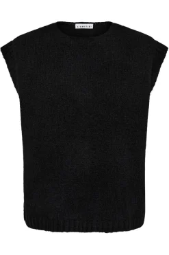 Online Haute L'Amitié Toby Knit Vest HL10339 Black