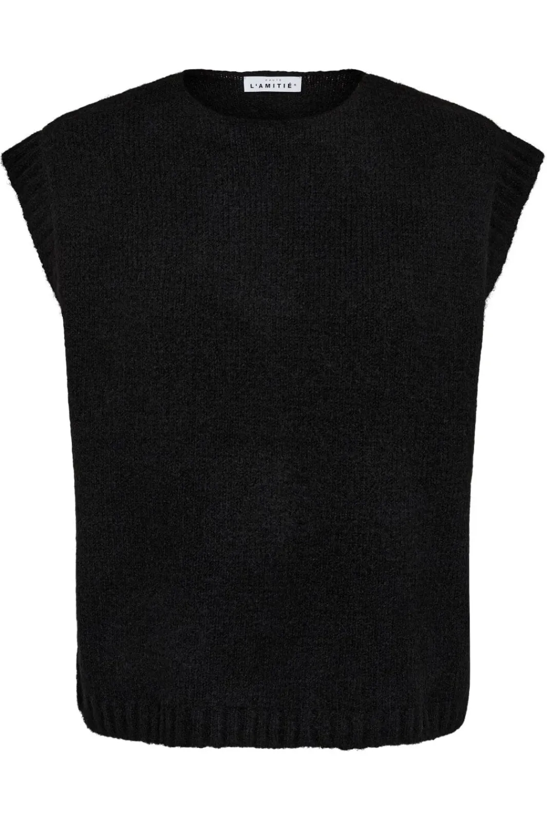 Online Haute L'Amitié Toby Knit Vest HL10339 Black