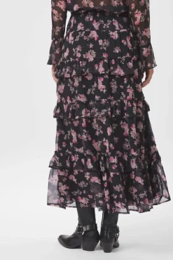 New Neo Noir Toddy Marigold Print Skirt 165526 702