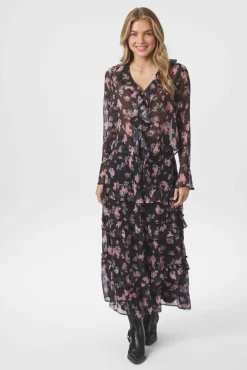 New Neo Noir Toddy Marigold Print Skirt 165526 702