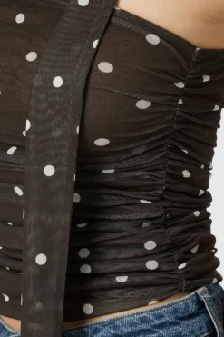 Best Neo Noir Torinti Mesh Dot Top 165892 210