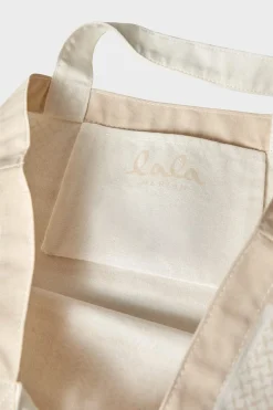 Discount Lala Berlin Tote Maja 10010373 Heritage Stripe Cream