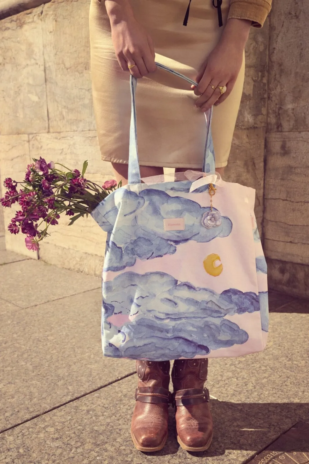 Clearance Maanesten Totebag Moonshine Rose 4106