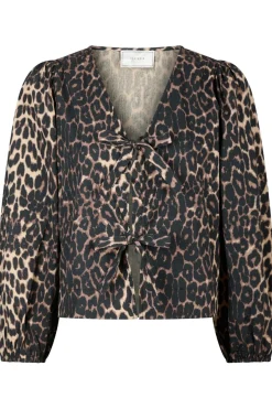 Discount Neo Noir Tova Leo Blouse 164451 Leopard