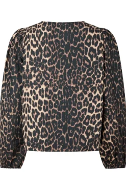Discount Neo Noir Tova Leo Blouse 164451 Leopard