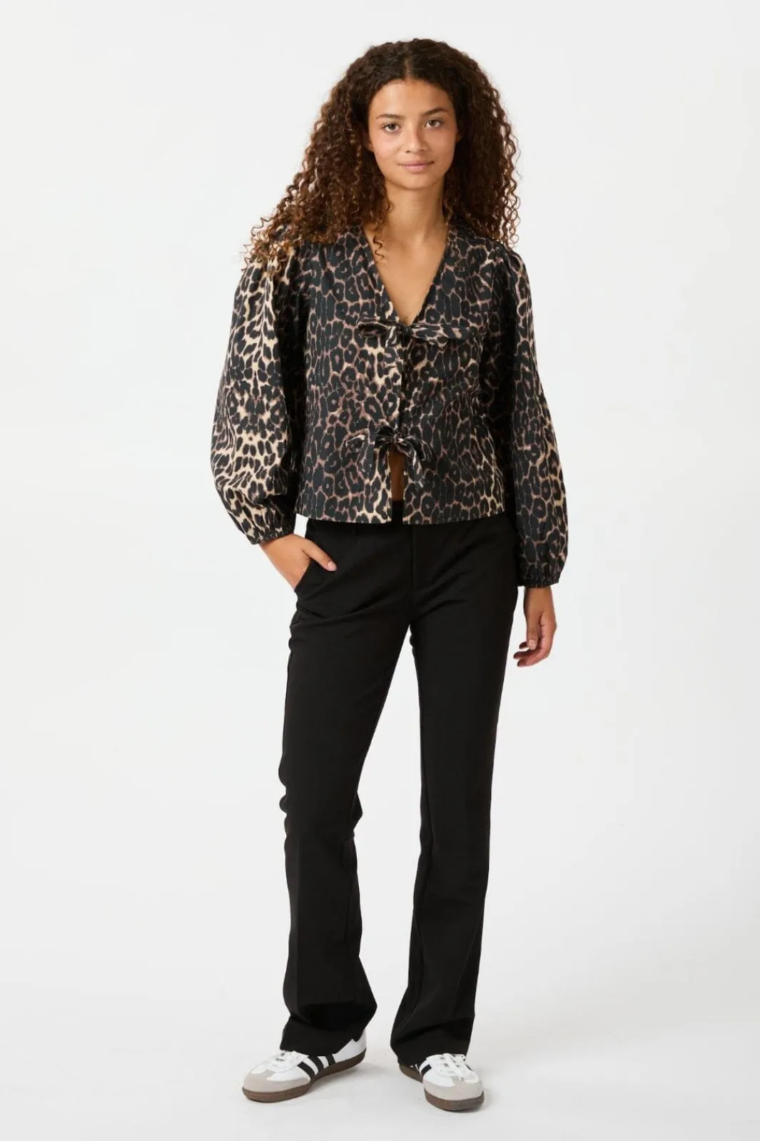 Discount Neo Noir Tova Leo Blouse 164451 Leopard