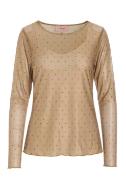 Online Hunkøn Tova Mesh Blouse 25935 Cream