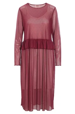 Hot Hunkøn Tova Mesh Dress 25936 Zinfandel