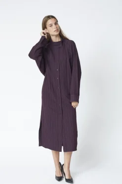 Online Co´Couture Trinnycc Stripe Batwing Dress 46011 67