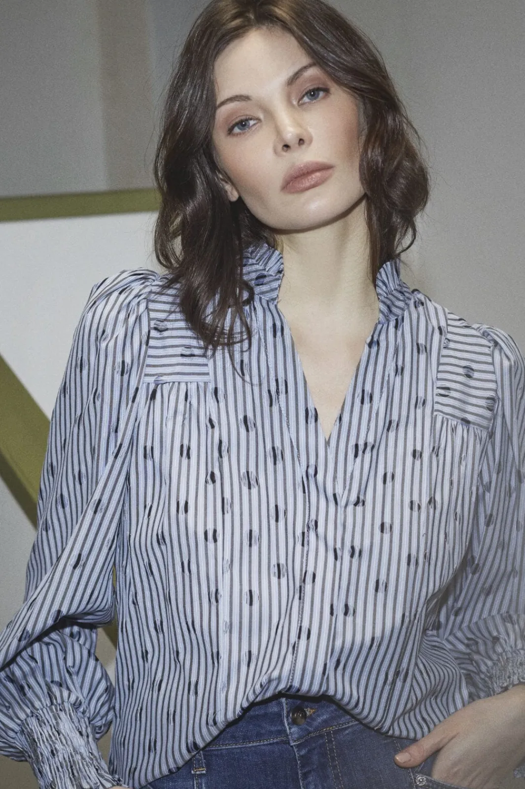 Best Co´Couture Trixiecc Dot V-Shirt 35871 17