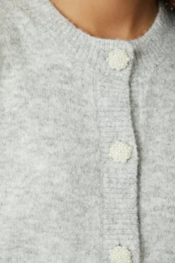 Clearance Neo Noir Trudy Deco Knit Cardigan 164514 103