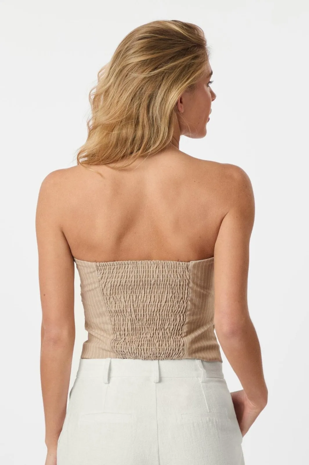 Discount Neo Noir Tyree Melange Pinstripe Top 165471 119