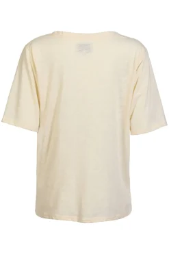 Outlet Liberte Ulla-Ss-Vneck-Tshirt 21675 Ivory