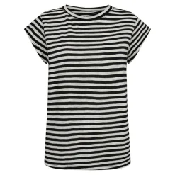 Outlet Liberte Ulla-Stripe-Tshirt Black White Stripe