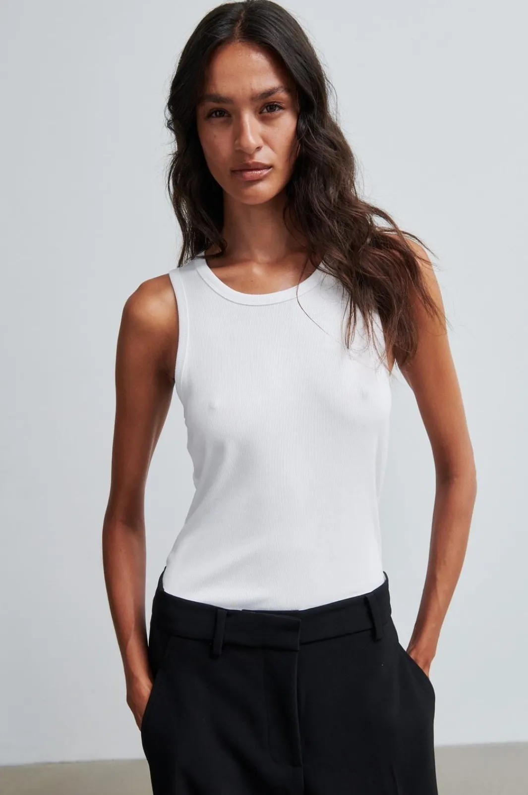Hot Second Female Under Tank Top 60175 1001 White