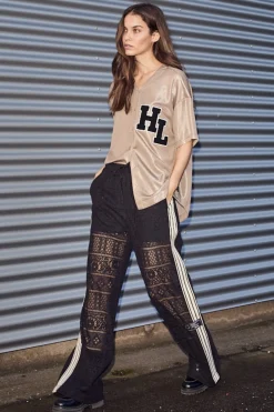 Online Haute L'Amitié Utopia Lace Tie Pant HL10080 Black