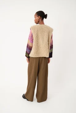 Outlet Lollys Laundry Vadall Vest Sl25490-1066 04 Sand