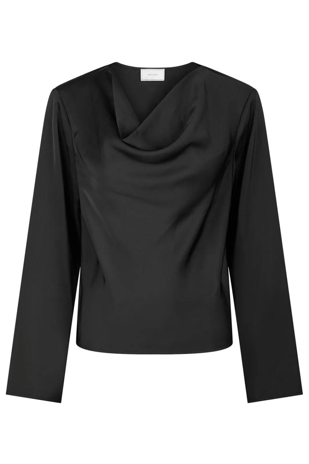 Hot Neo Noir Vallista Soft Satin Blouse 163844 Black
