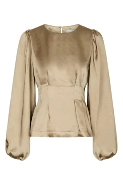 Clearance Neo Noir Vanya Crushed Sateen Blouse 167481 221